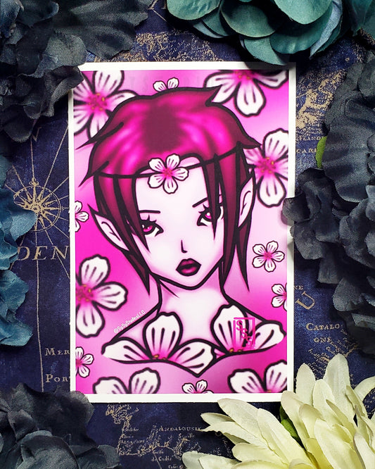 Cherry Blossom Fairy Print 4x6