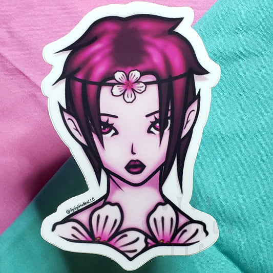 Cherry Blossom Fairy Sticker