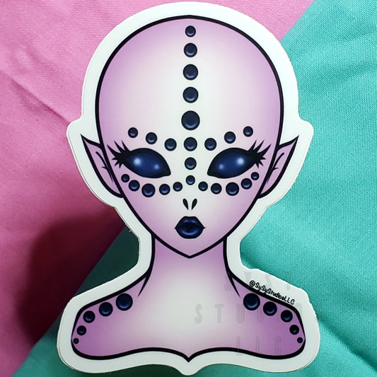 Alina the alien sticker