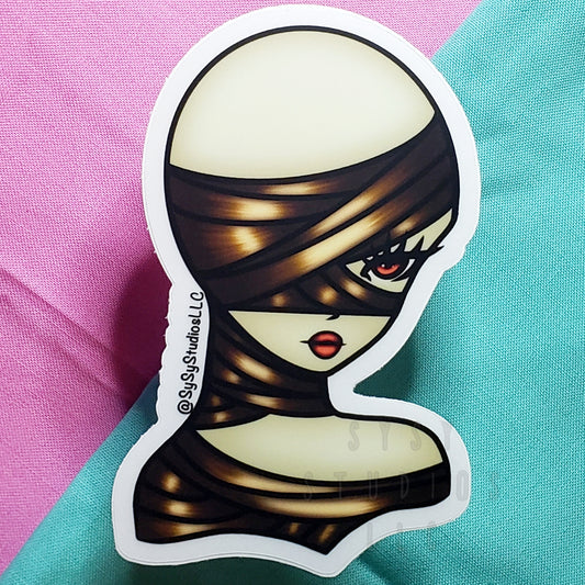 Mae the mummy sticker