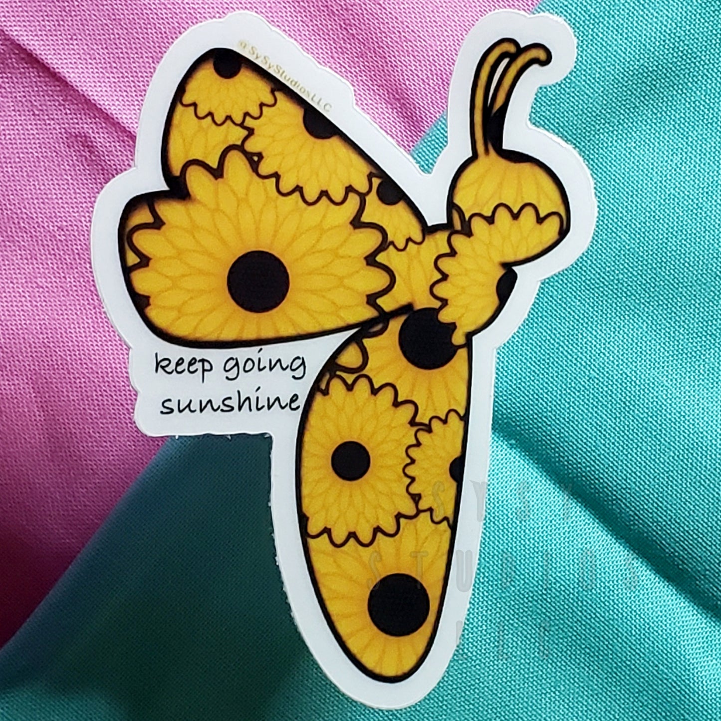 SunFlower Bee Sticker